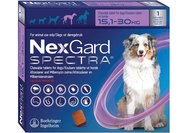 NexGard Spectra 15-30kg 1 tableta