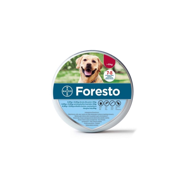 FORESTO® (Bayer) Ogrlica za pse, protiv buva i krpelja >8kg, 70cm