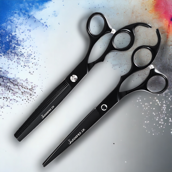 Makaze SET Black Satin Basic ( ravne 7,5“ i efilirke 7,5“ )