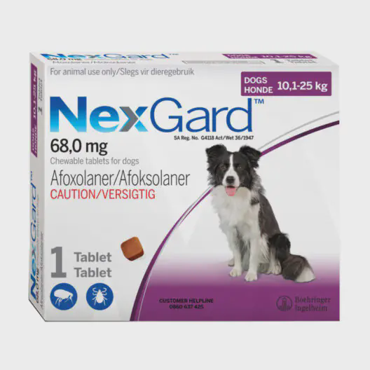 NexGard 10-25kg 1 tableta