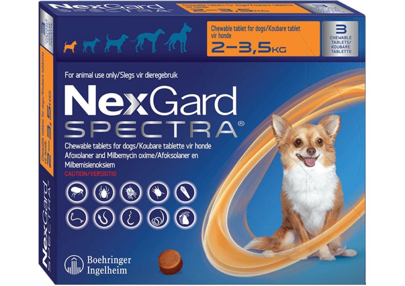NexGard Spectra 2-3,5kg 1 tableta