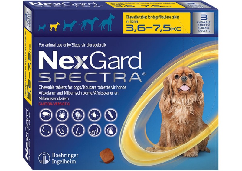 NexGard Spectra 3,5-7.5kg 1 tableta