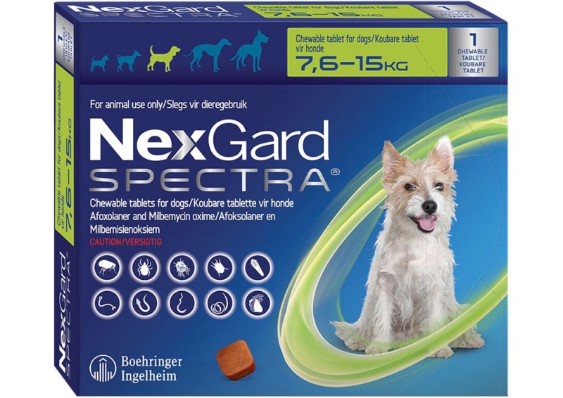 NexGard Spectra 7,5-15kg 1 tableta